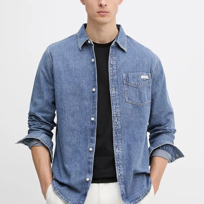 Calvin Klein Jeans риза мъжка от деним