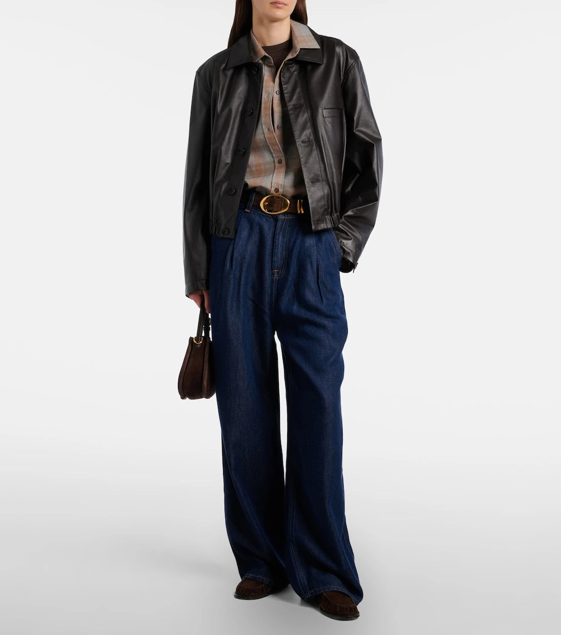 7 For All Mankind - Denim Lustre wide-leg jeans