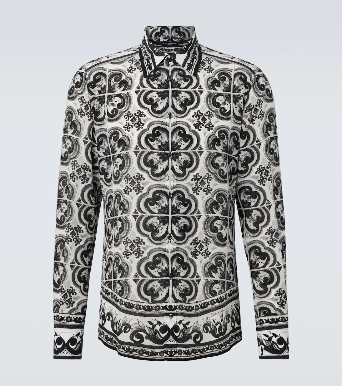 Dolce&Gabbana - Martini Majolica silk twill shirt
