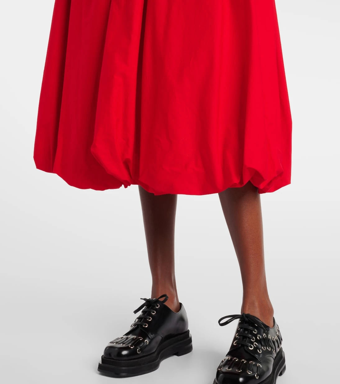 Noir Kei Ninomiya - Gathered cotton midi skirt