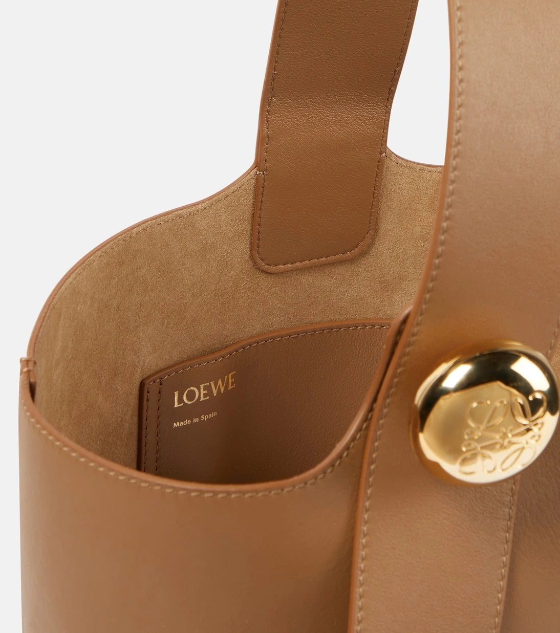 Loewe - Pebble Medium leather bucket bag