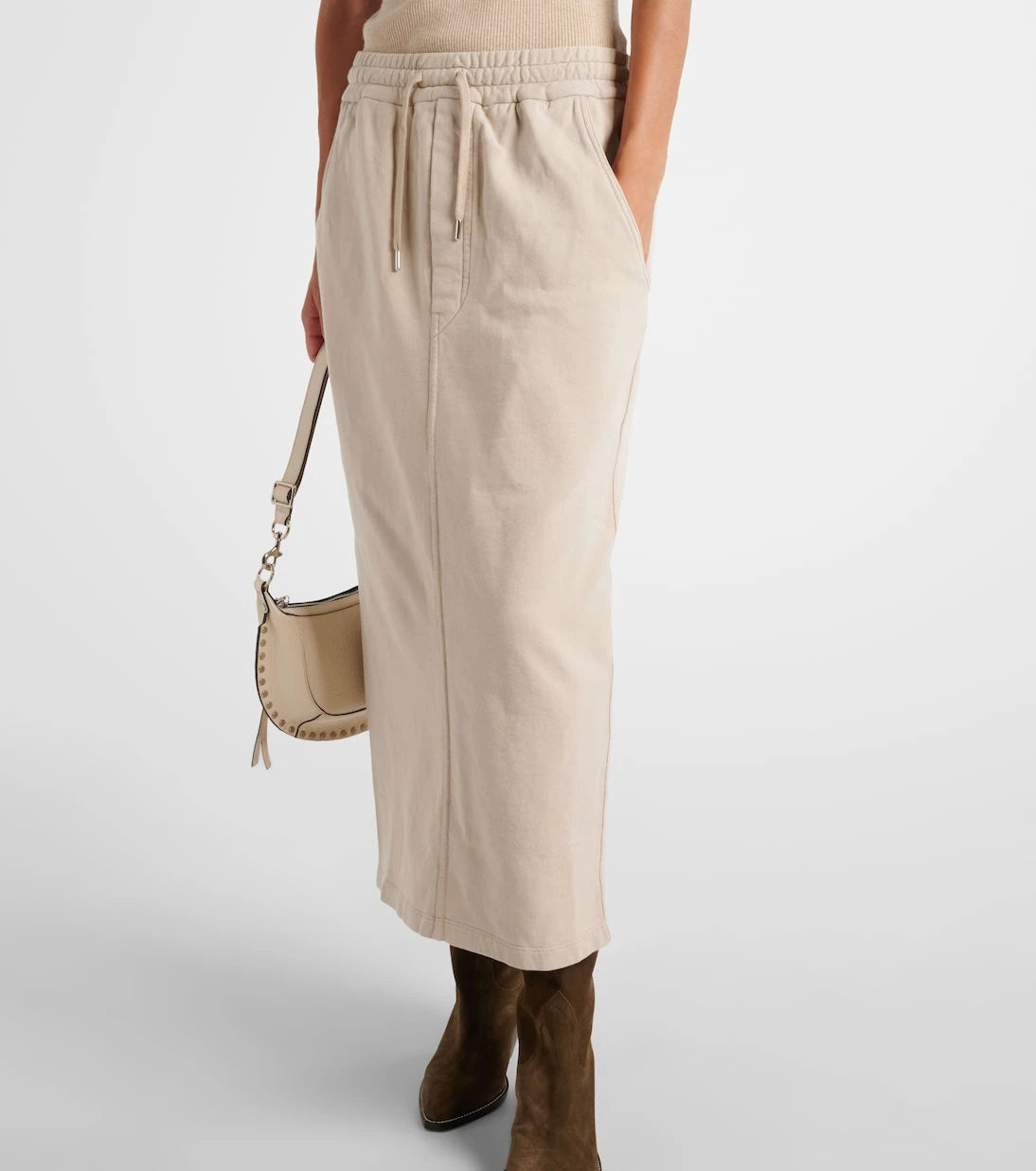 Marant Etoile - Noreen cotton jersey midi skirt