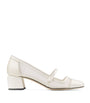 Jimmy Choo Elisa 45 Leather Mary Jane Heeled Pumps