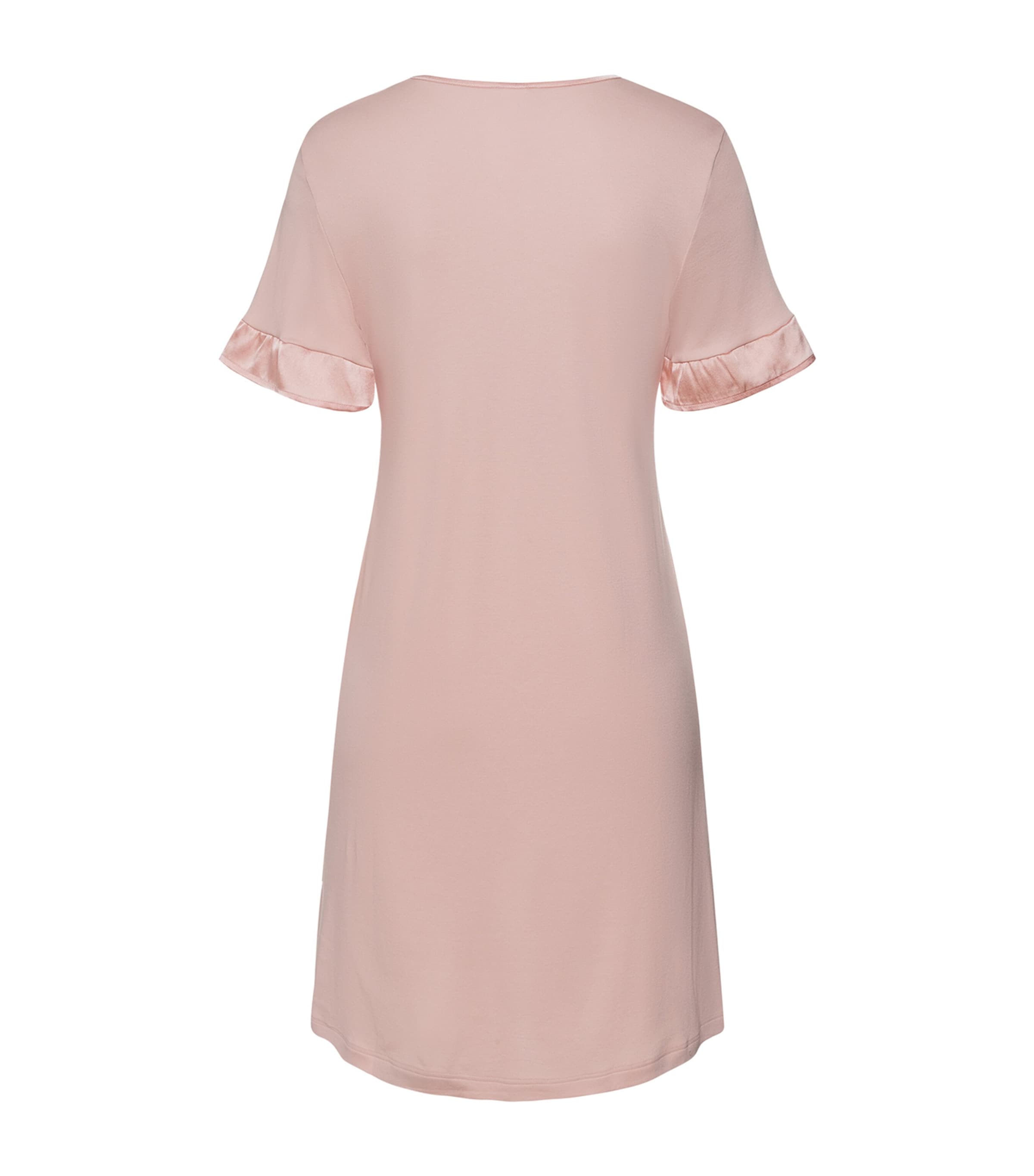 Hanro Nude Cotton-Blend Short-Sleeve Claire Nightdress