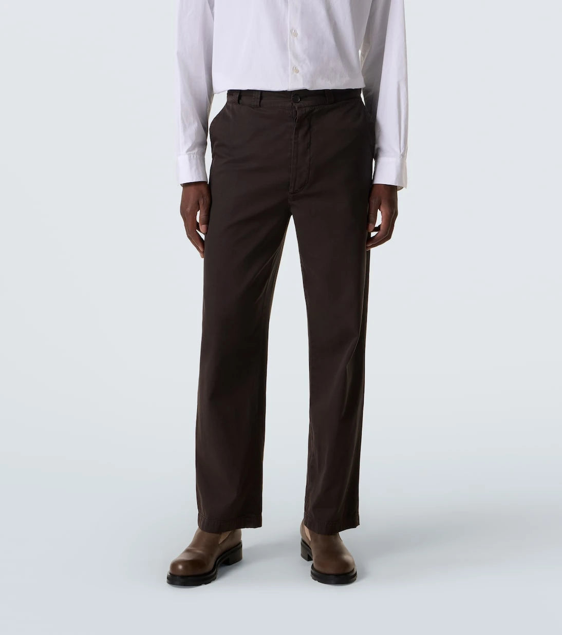 The Row - Ottis cotton and cashmere straight pants
