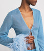 Oséree Blue Lumiere Plumage Kaftan