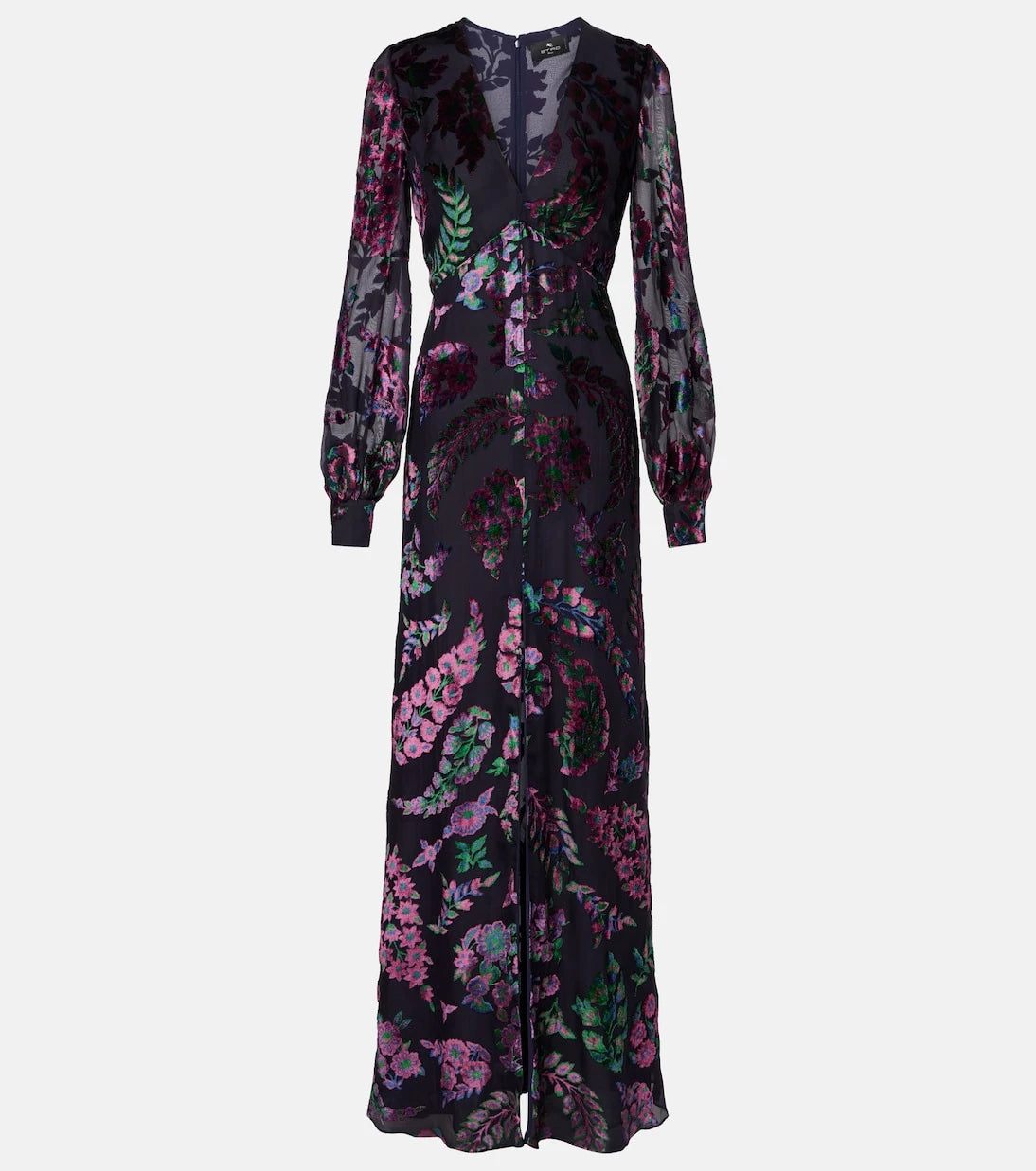 Etro - Embroidered sheer gown