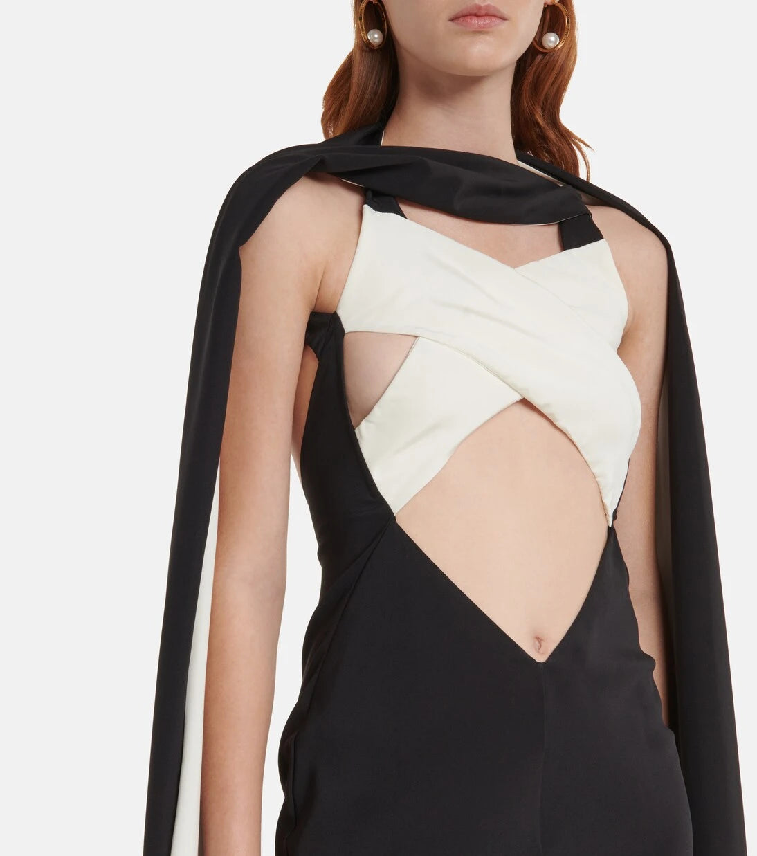 Rodarte - Cutout crêpe gown