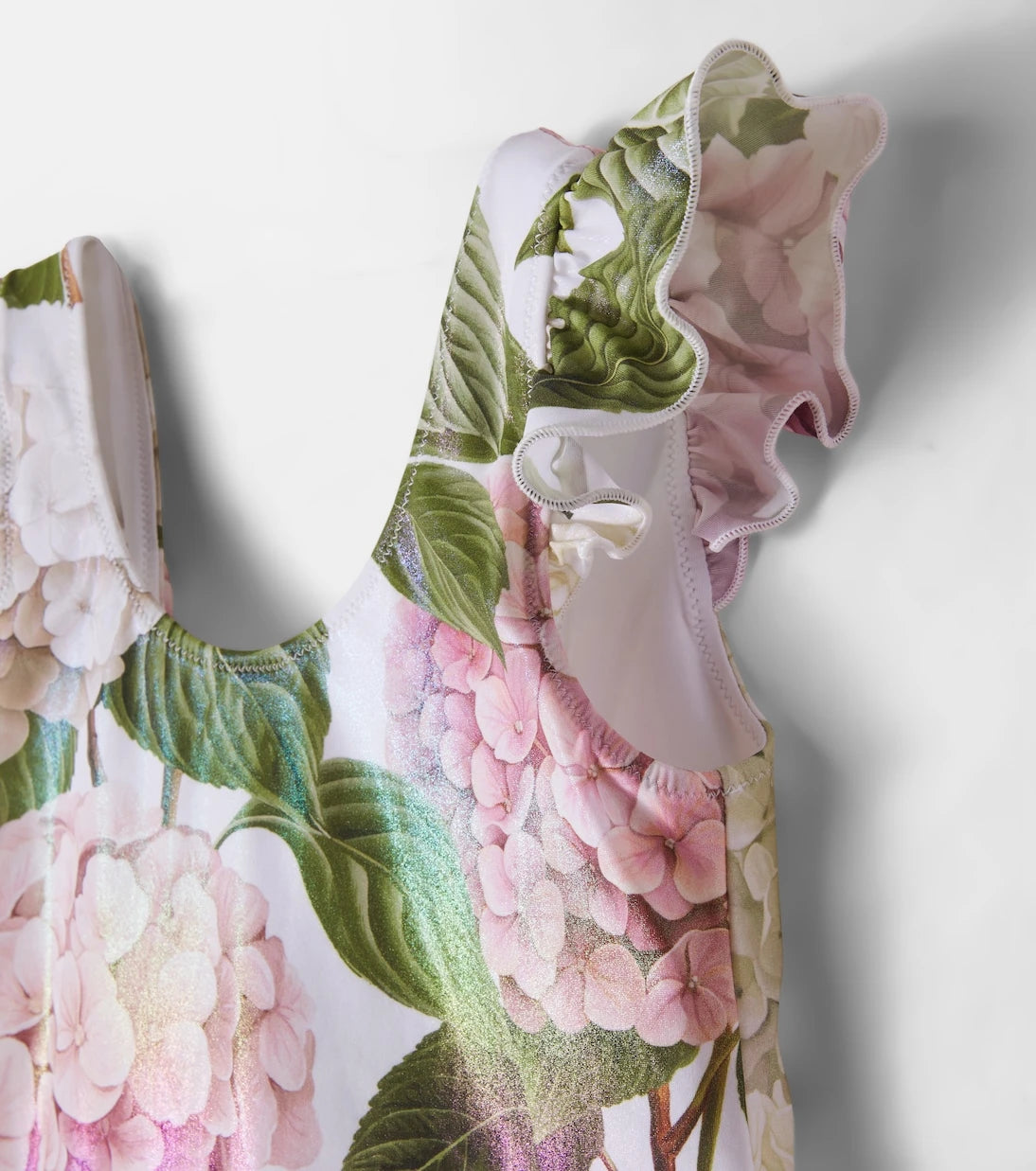Dolce&Gabbana Kids - Floral ruffled swimsuit
