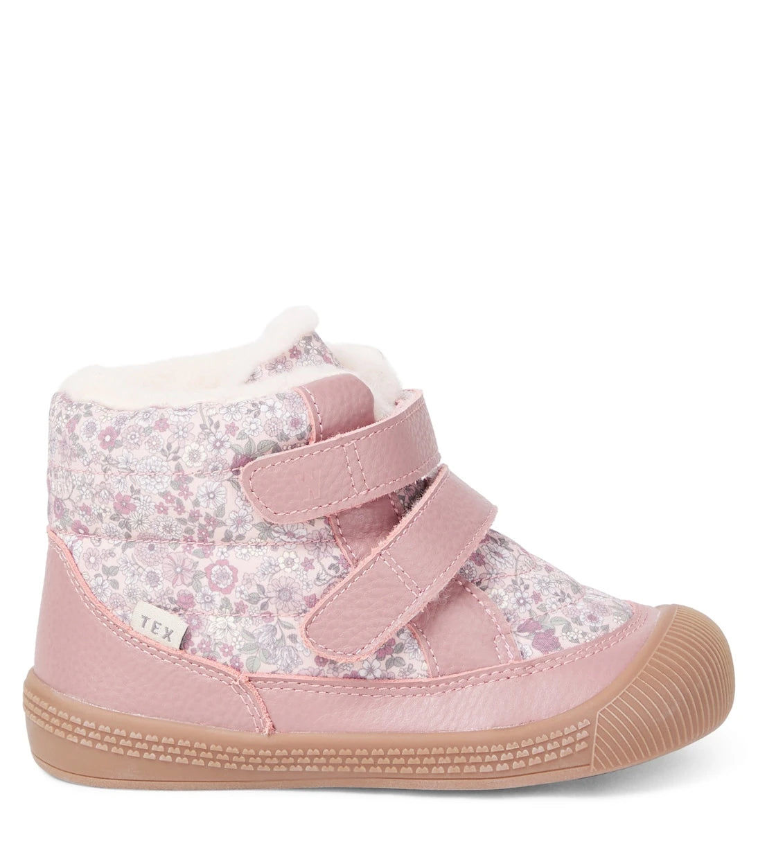Wheat - Tex floral leather-trimmed boots