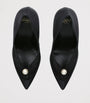 Alevi Black Satin Susi Pumps 110