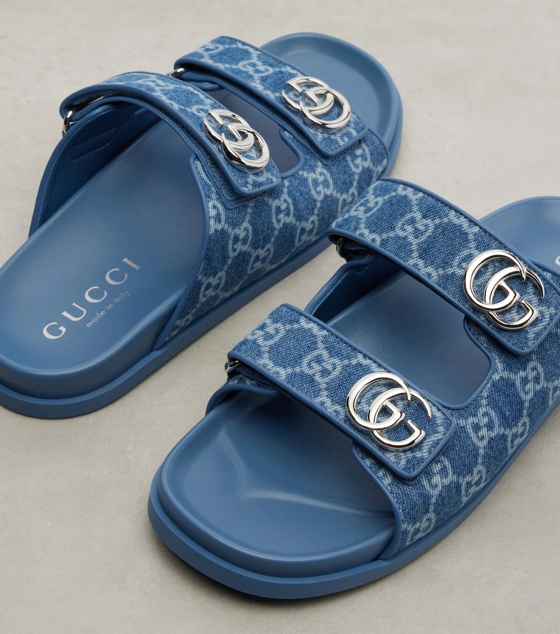 Gucci - GG denim sandals