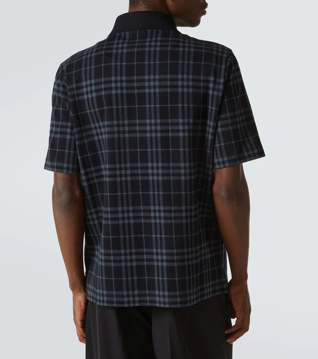 Burberry - Burberry Check cotton-blend polo shirt