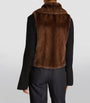 Yves Salomon Beige Mink Gilet
