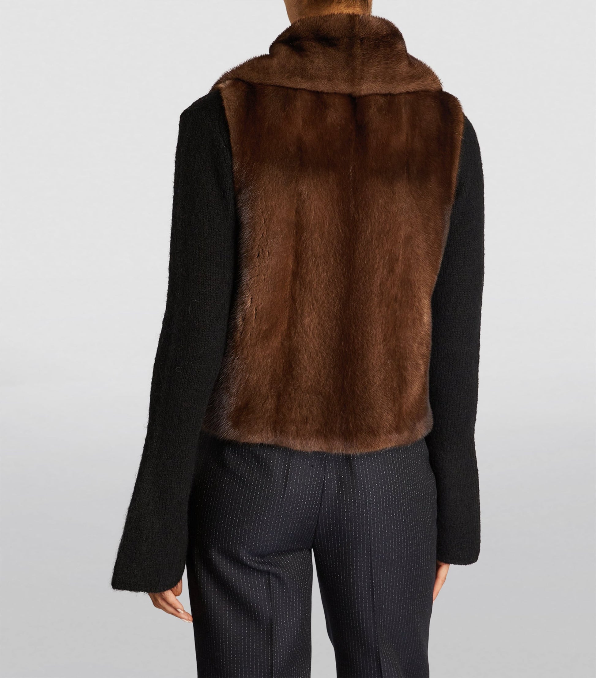 Yves Salomon Beige Mink Gilet