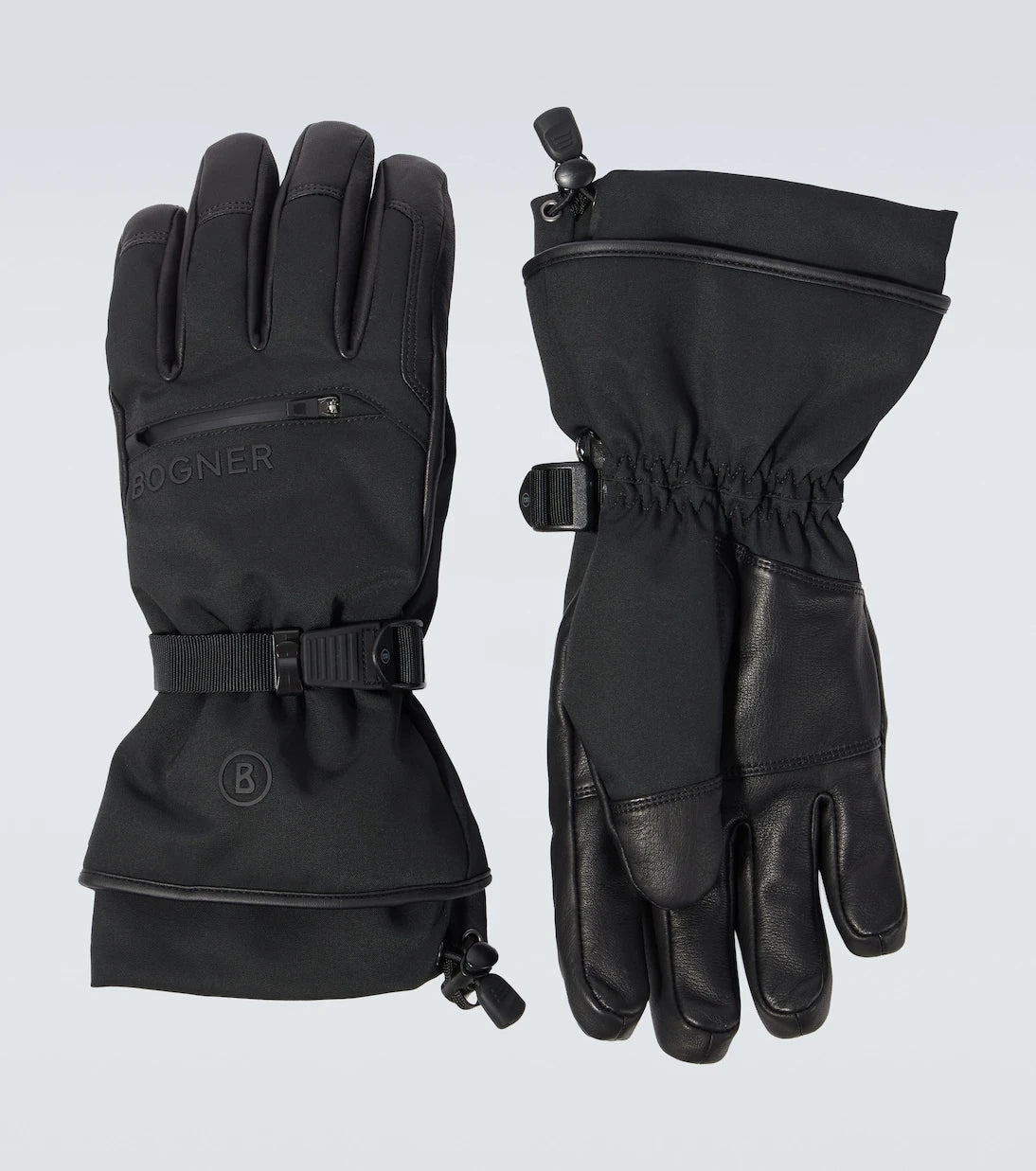 Bogner - Adriano leather-trimmed ski gloves