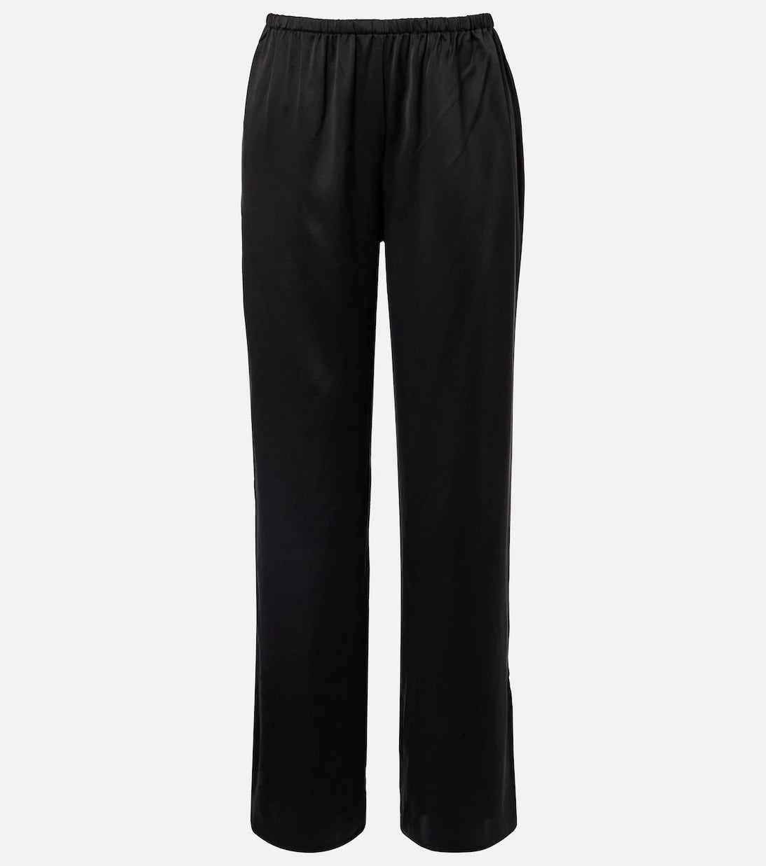 Asceno - Loreto silk charmeuse wide-leg pants