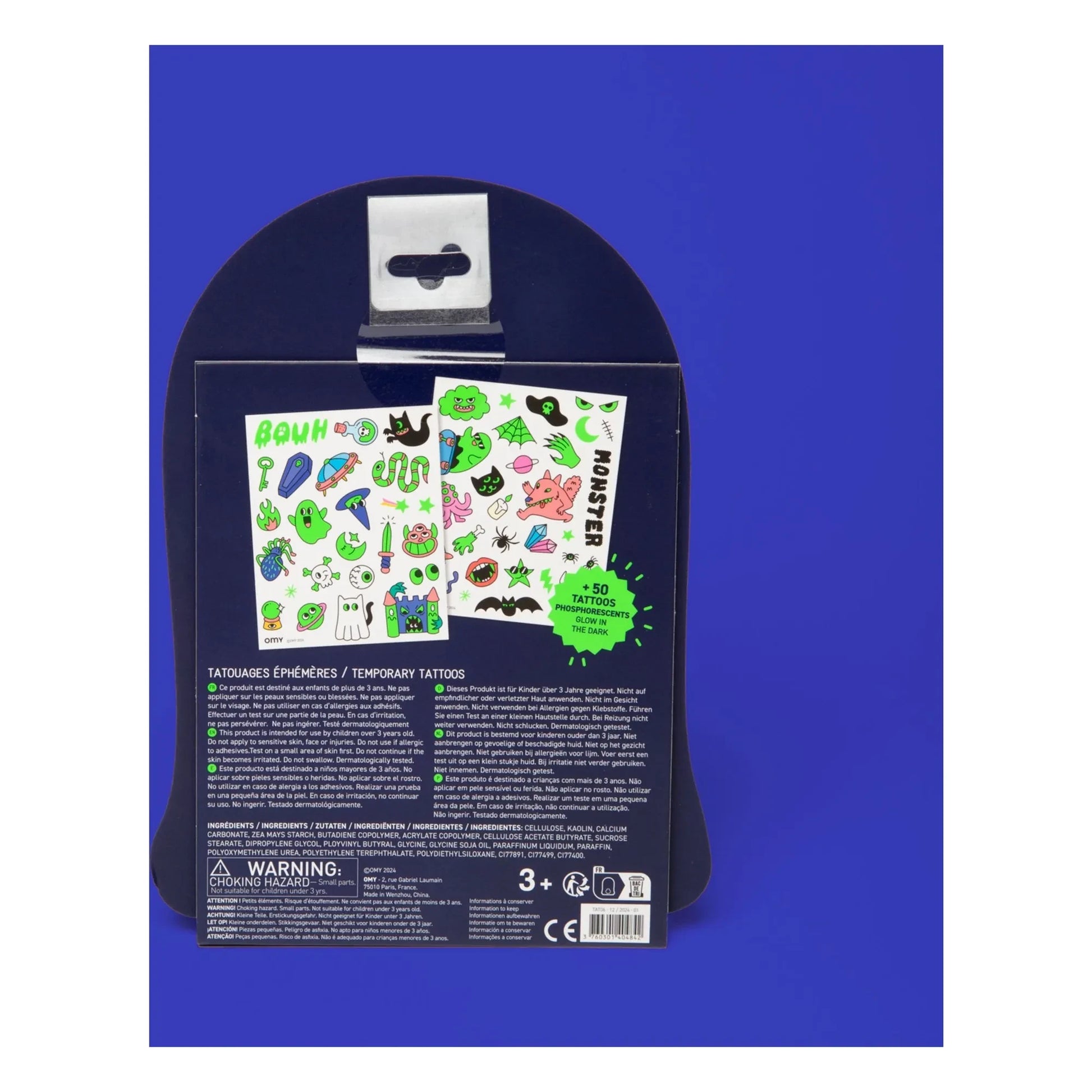 Omy - Boo! phosphorescent temporary tattoos