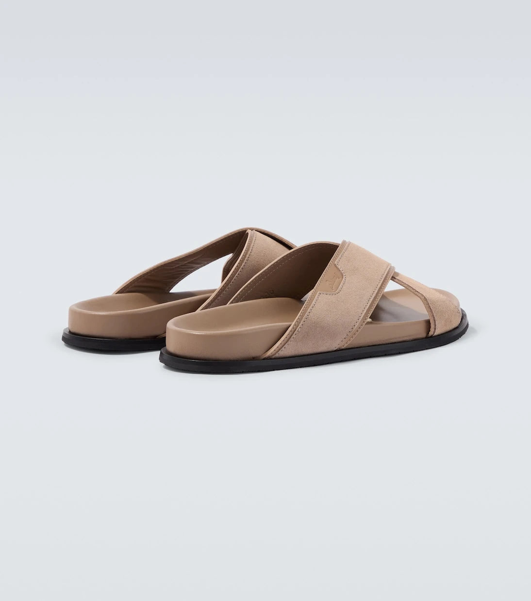 Brioni - Leather-trimmed suede sandals