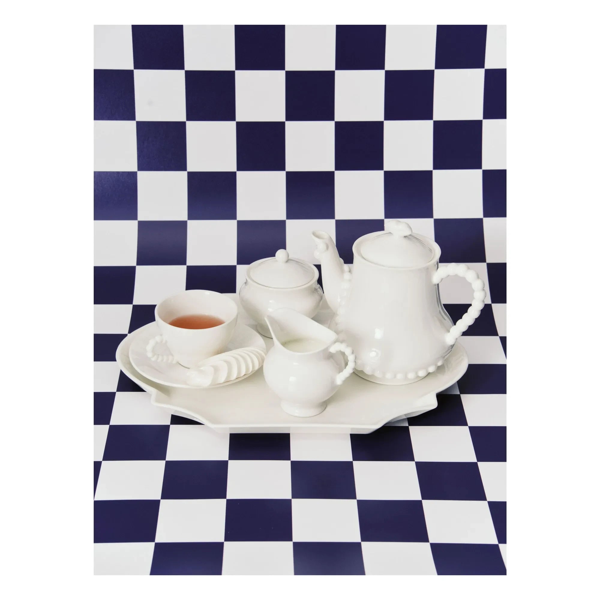 Serax - Perle Fine cups and saucers, Wouters &amp; Hendrix - Set of 2 | White
