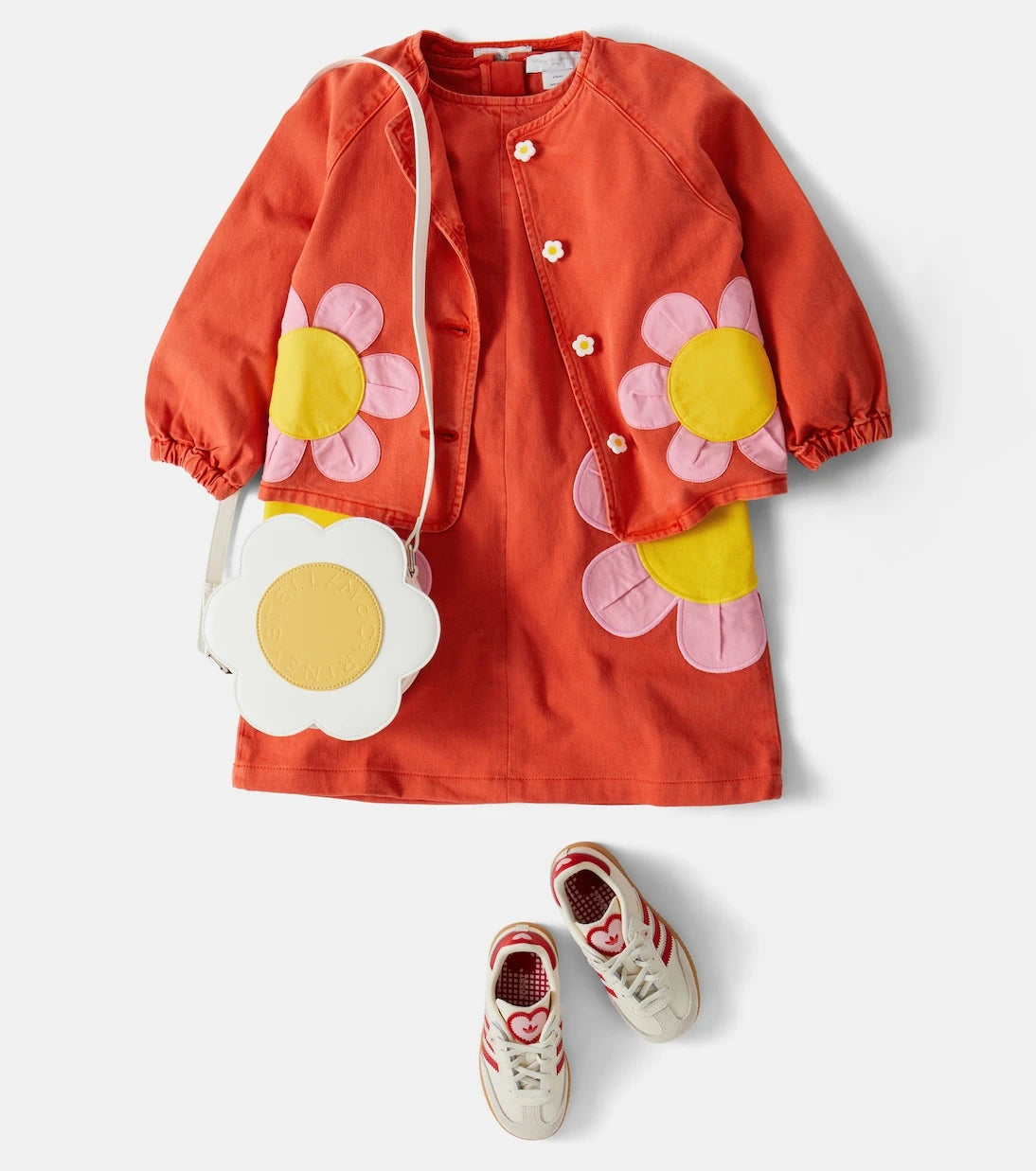 Stella McCartney Kids - Patch-appliqué denim dress