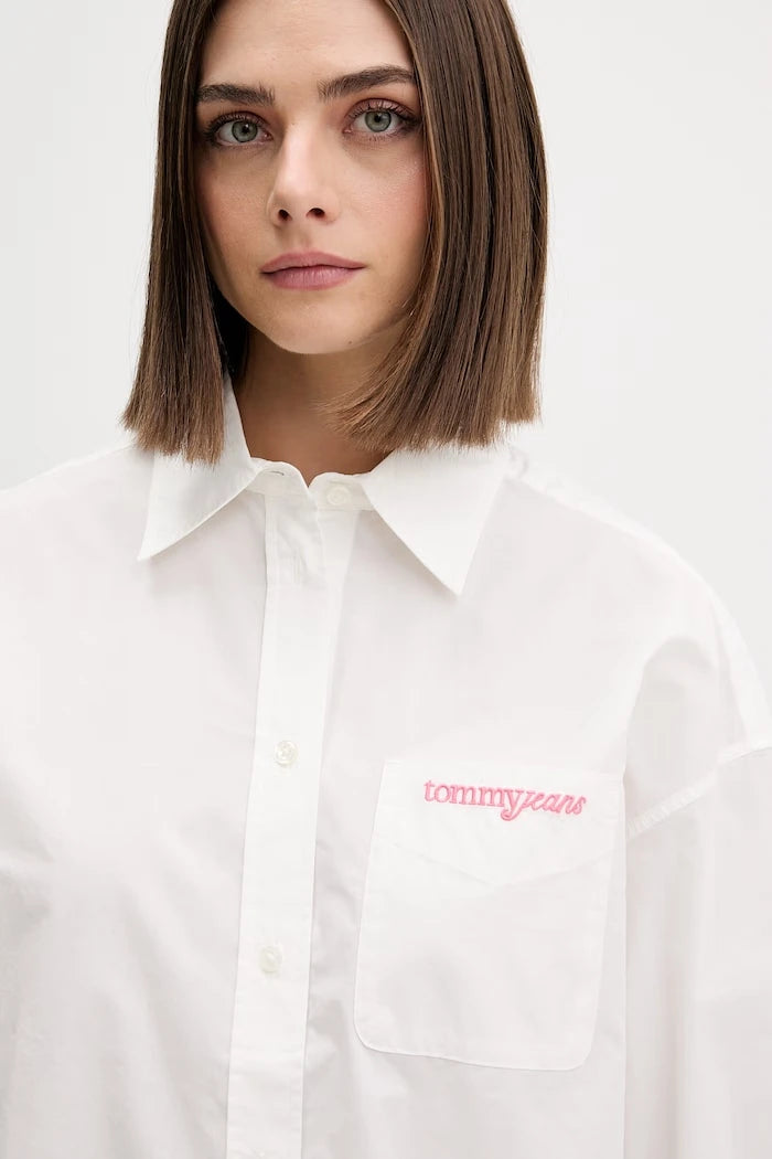 Tommy Jeans Kadın Pamuk Gömlek Bluz