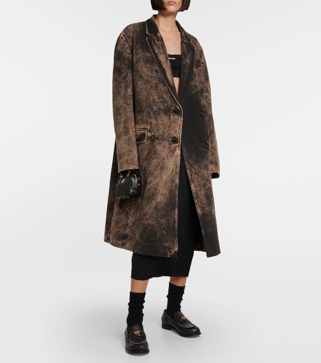 Miu Miu - Bleached denim coat