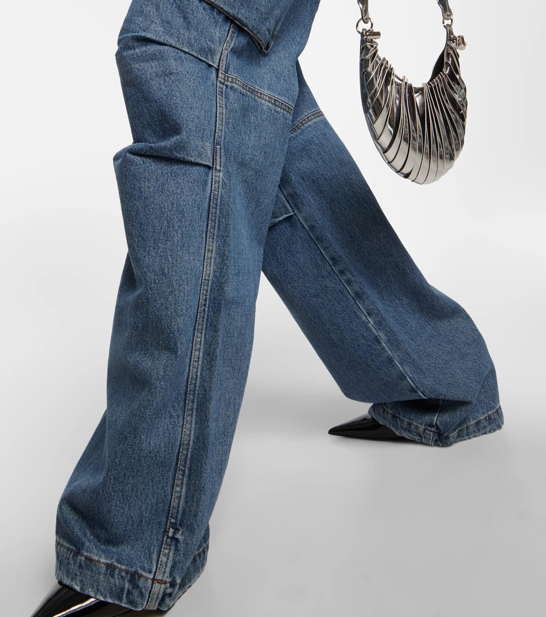 Coperni - Wide-leg denim cargo pants