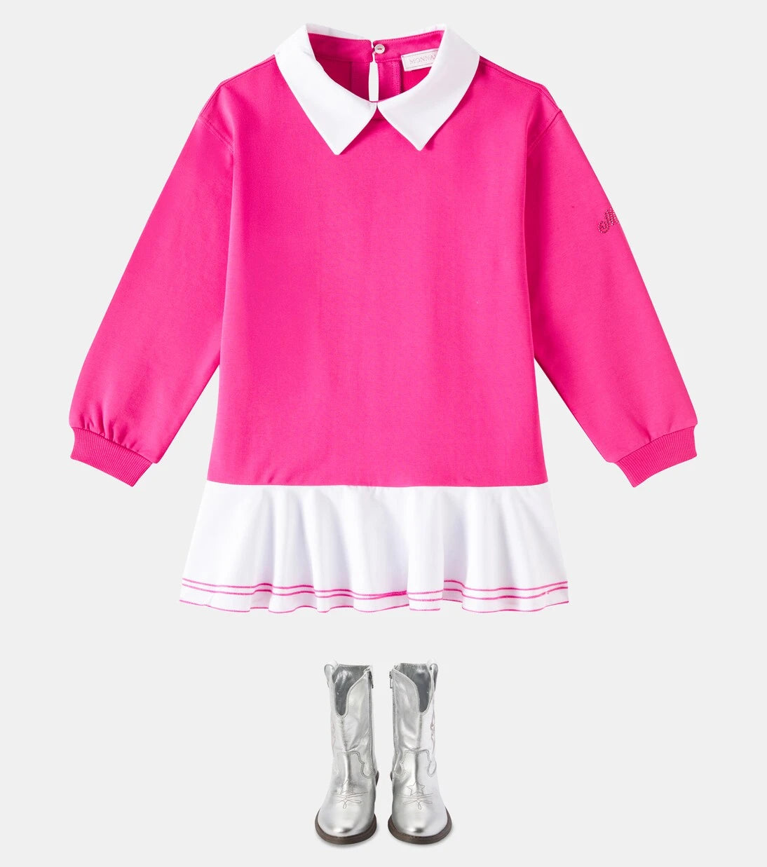 Monnalisa - Cotton-blend dress