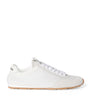 Miu Miu White Suede and Mesh Plume Sneakers