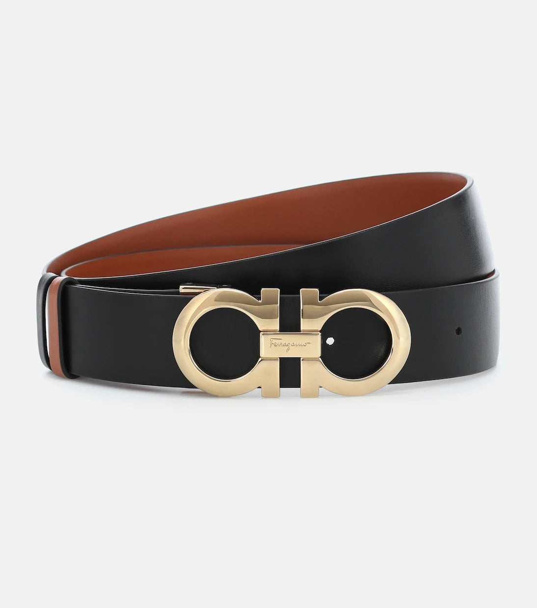 Ferragamo - Gancini reversible leather belt