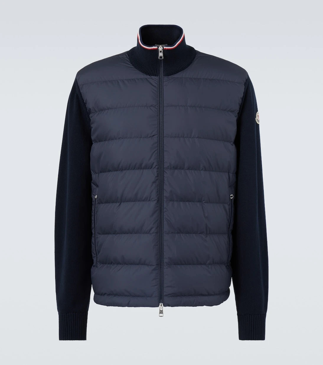Moncler - Down-paneled cotton cardigan