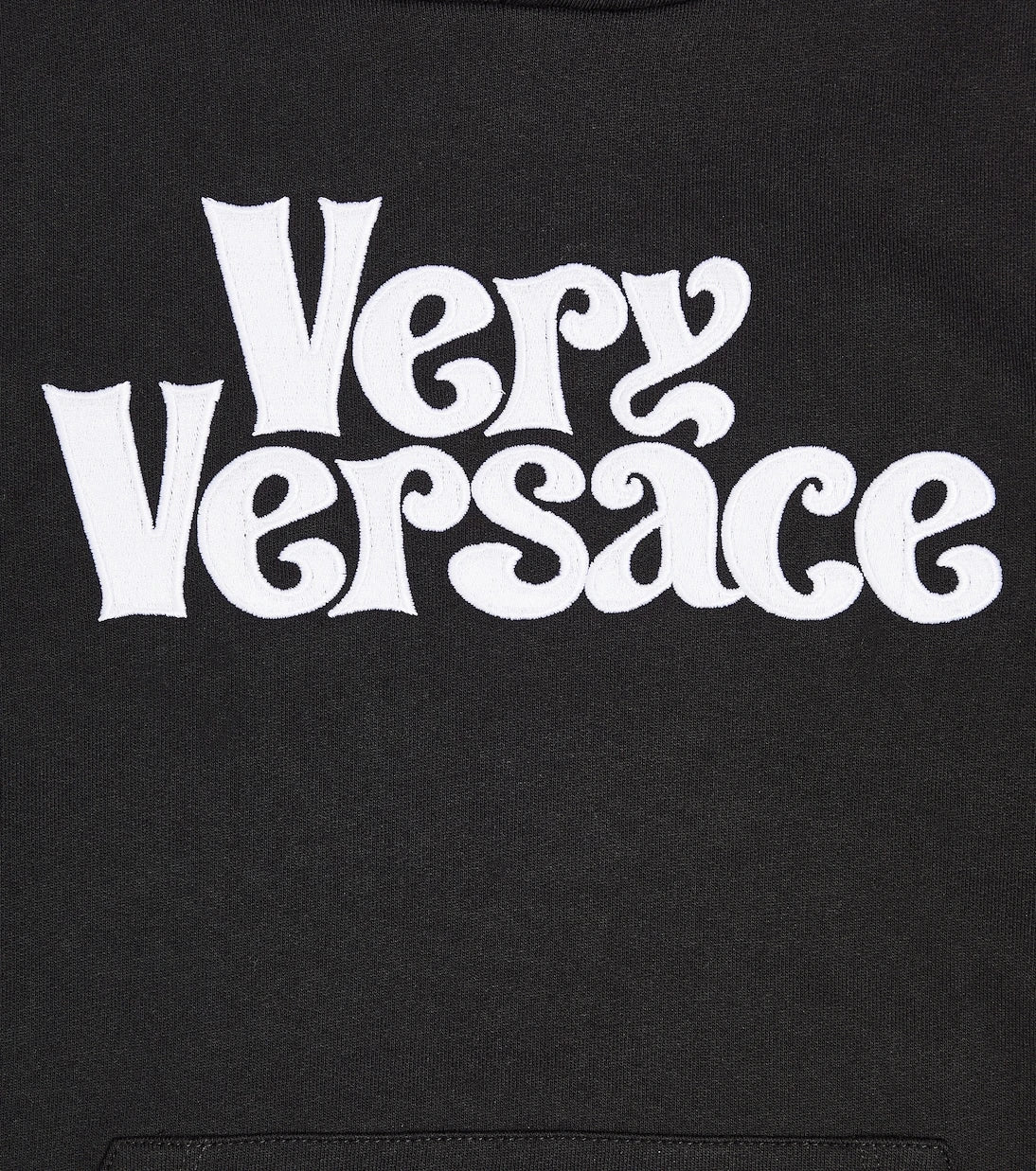 Versace Kids - Printed cotton jersey hoodie
