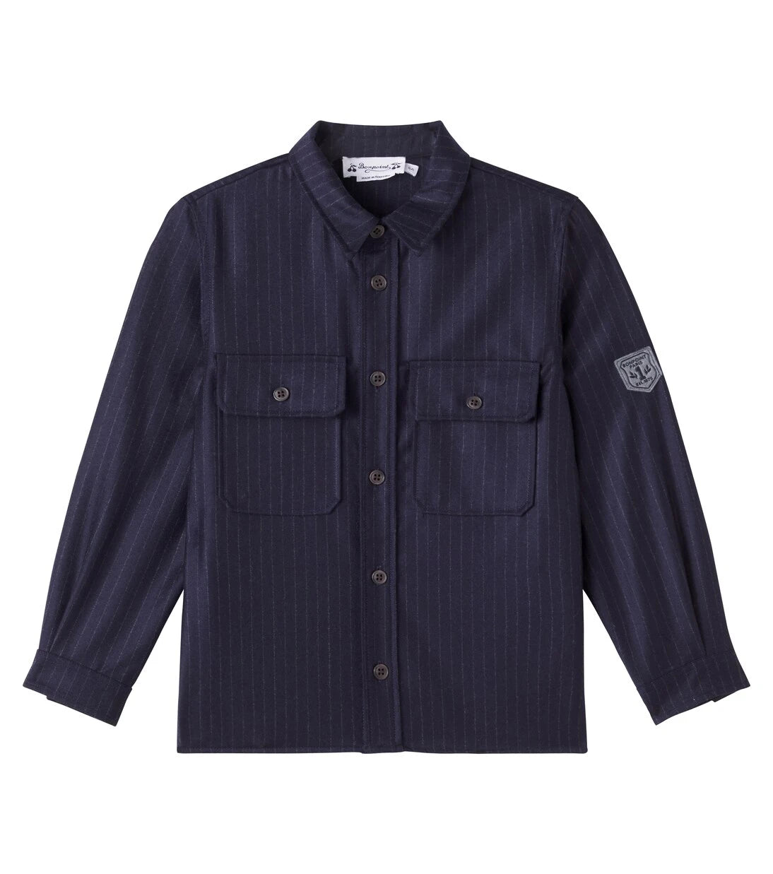 Bonpoint - Gustave pinstripe wool overshirt