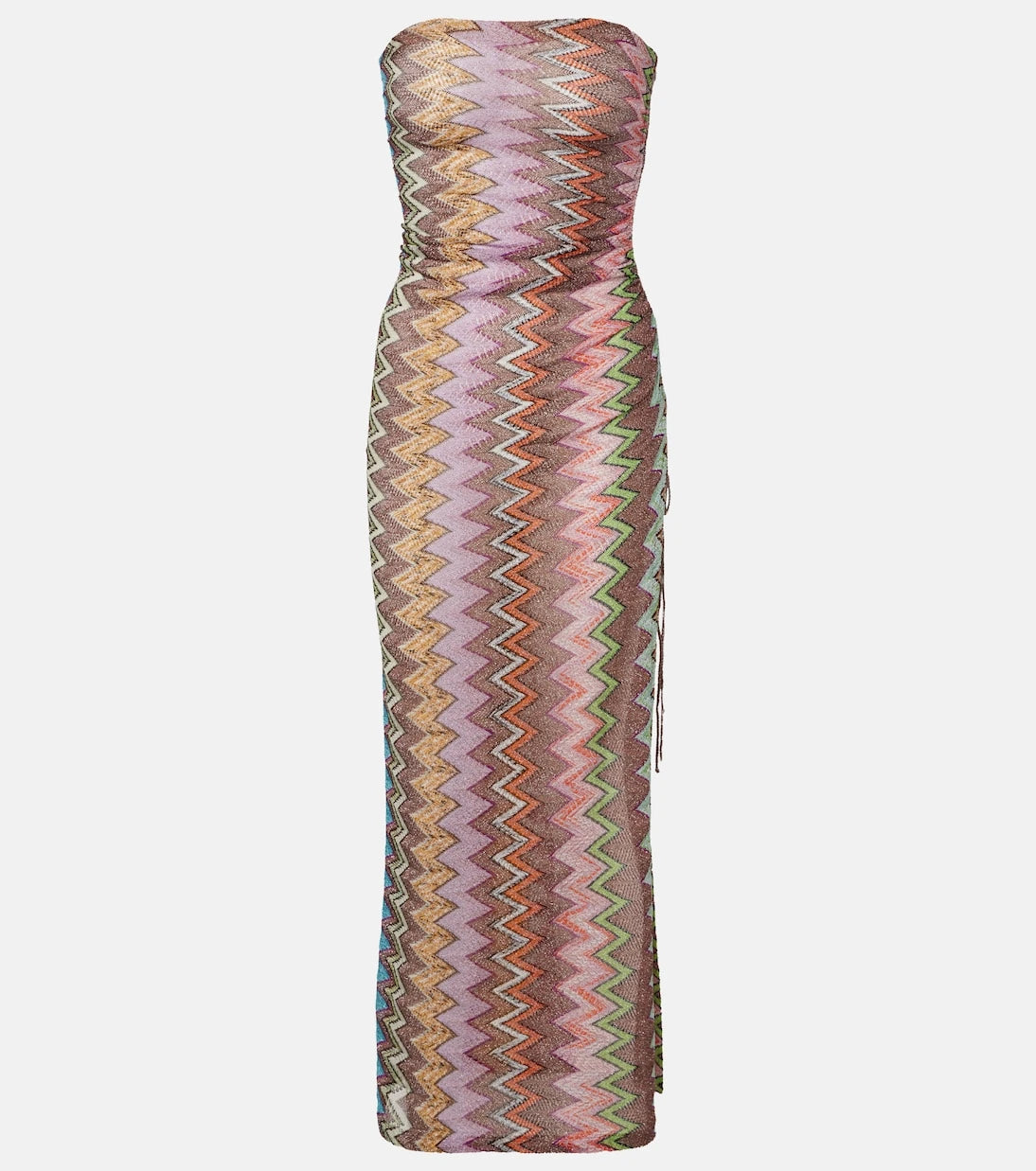 Missoni - فستان ماكسي لاميه بتصميم متعرج