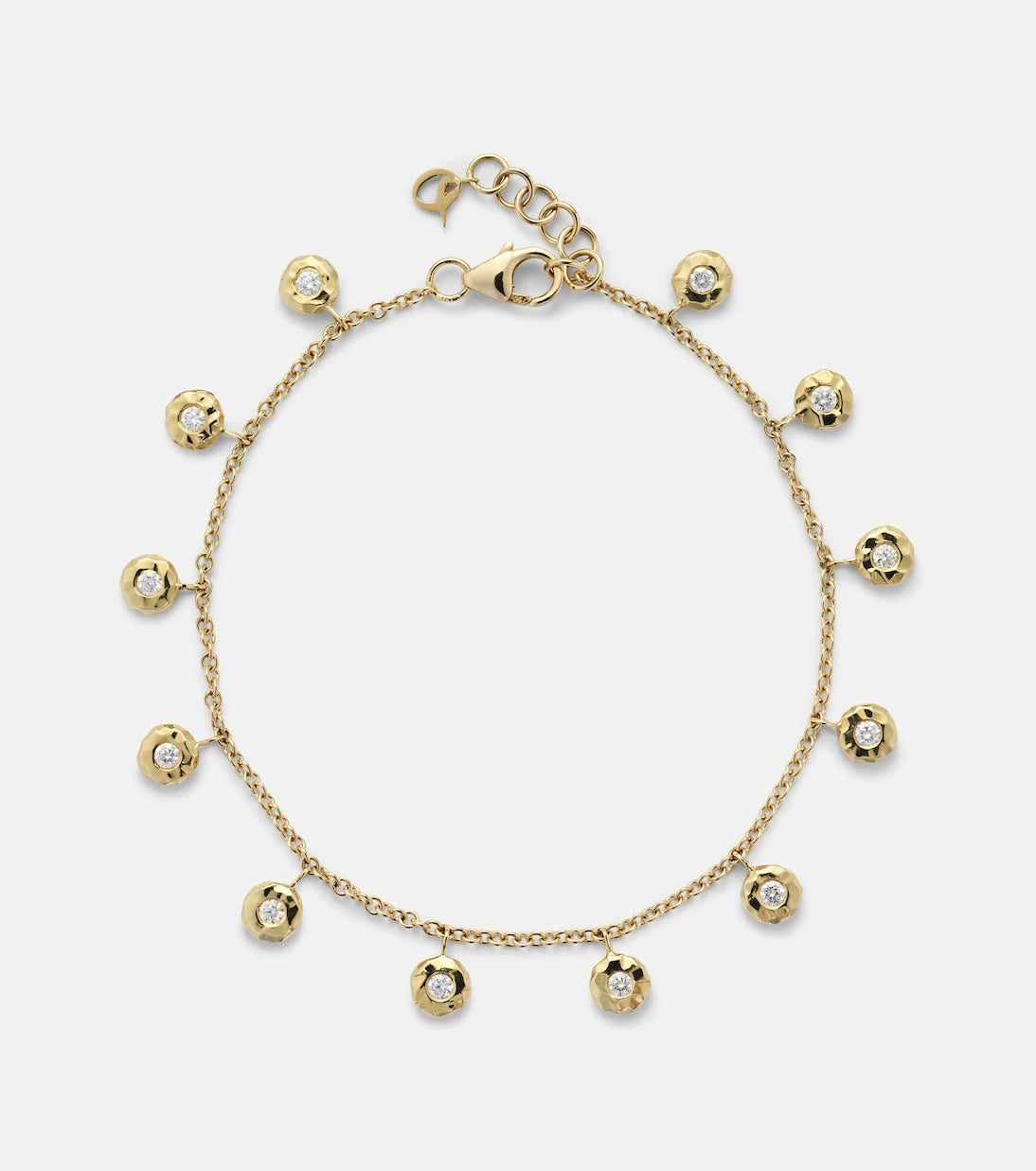 Octavia Elizabeth - Nesting Gem 18kt gold bracelet with diamonds