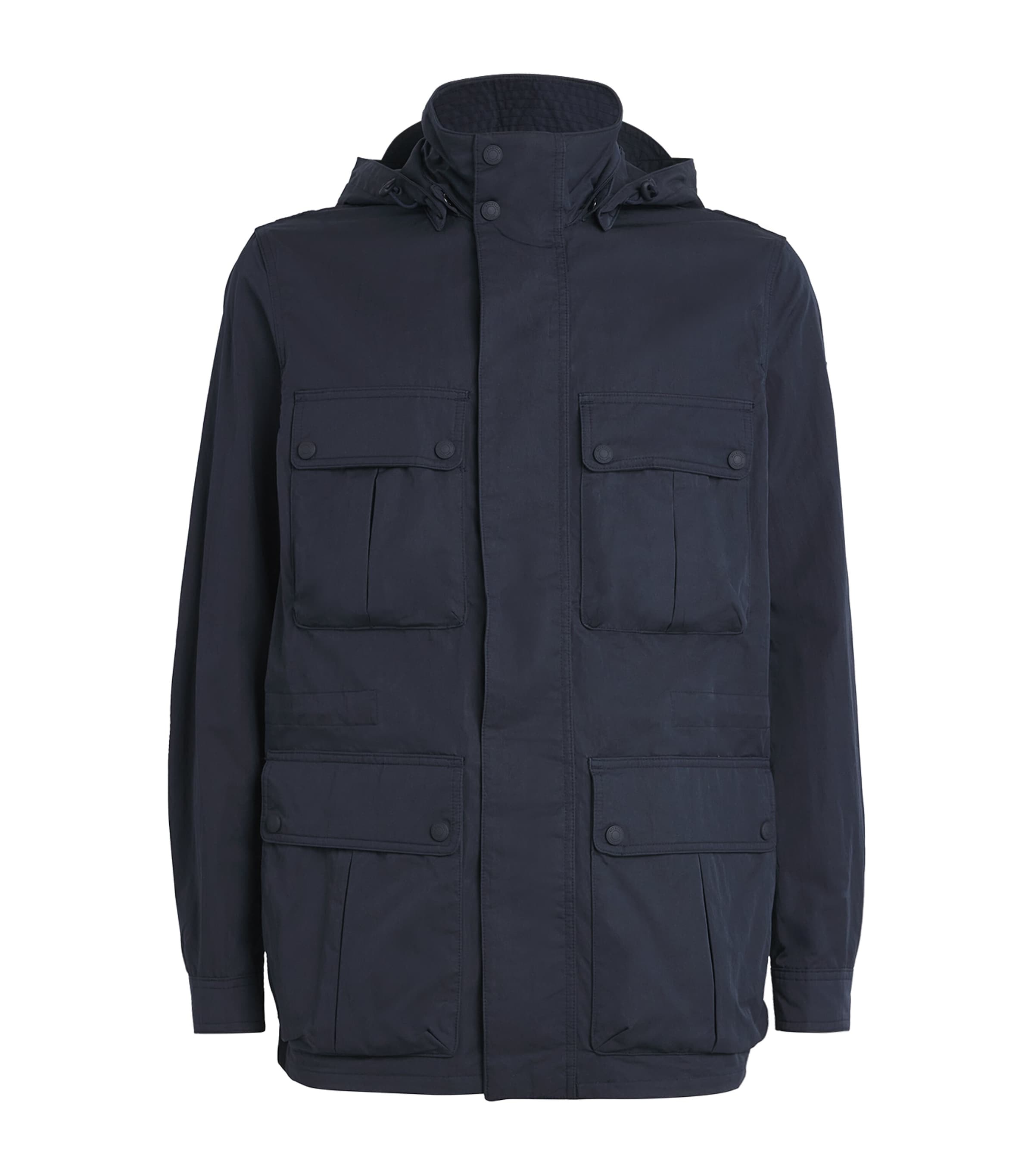 Belstaff Navy Water-Repellent Drome Jacket