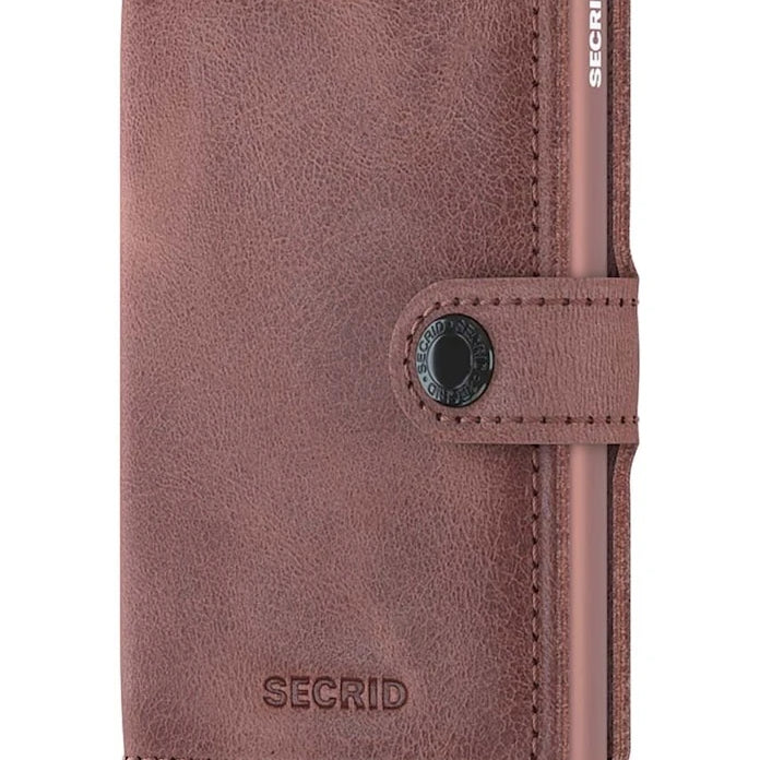 Кожен портфейл Secrid Vintage Mauve