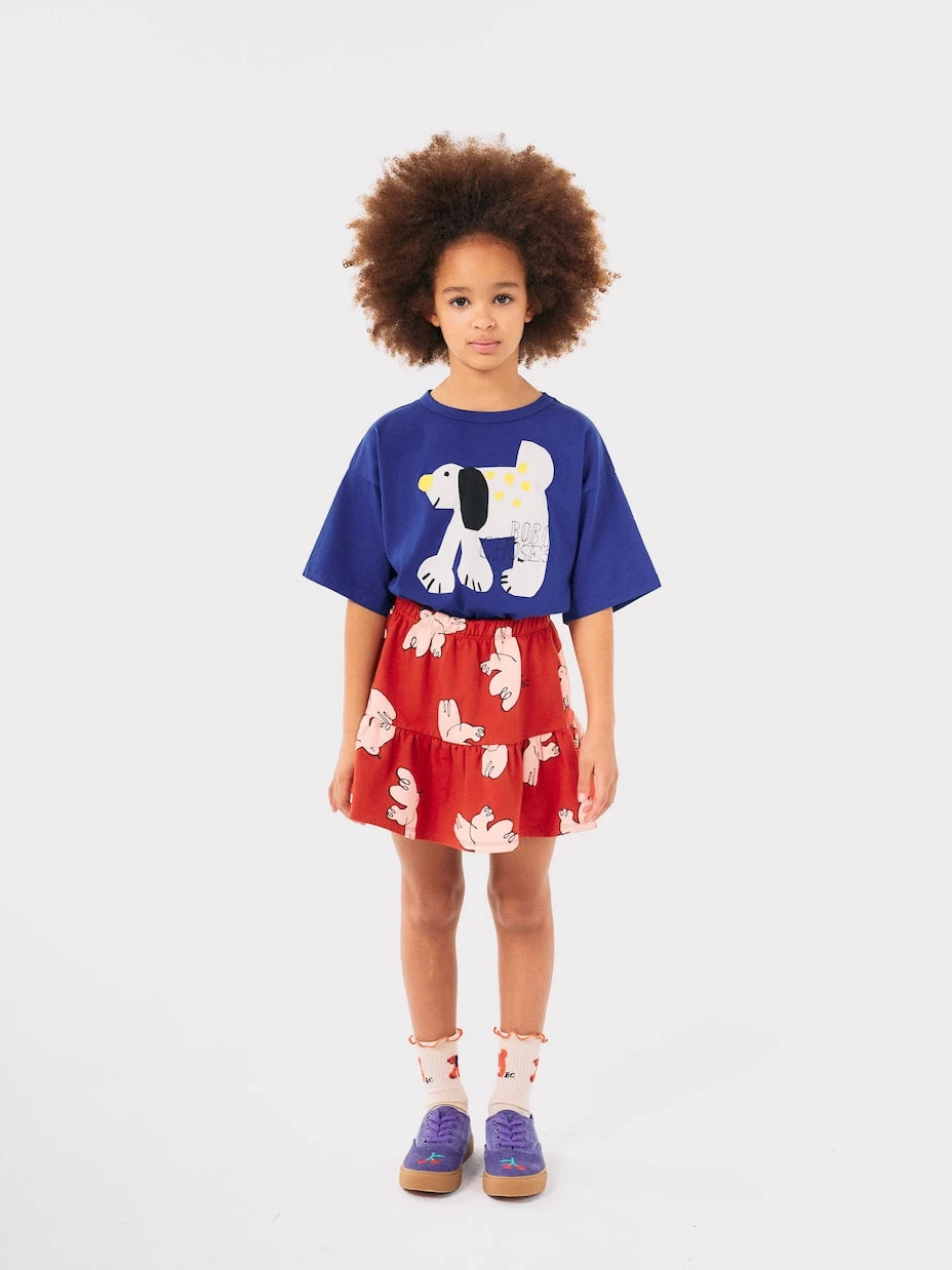 Bobo Choses - Freedom Bird tiered cotton-blend skirt