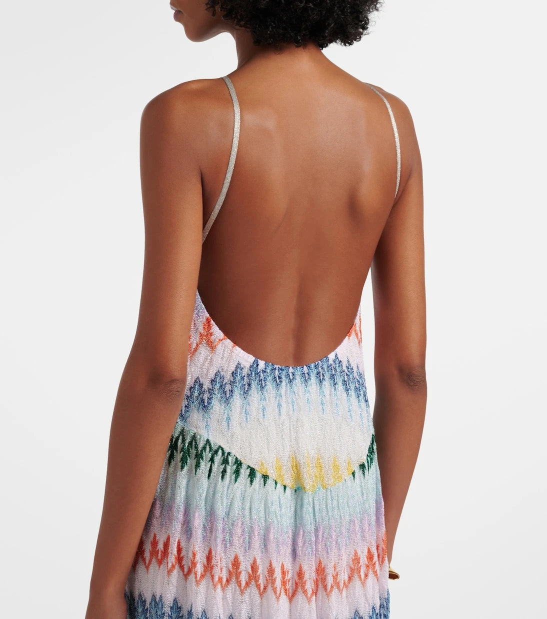 Missoni - Halterneck lamé maxi dress