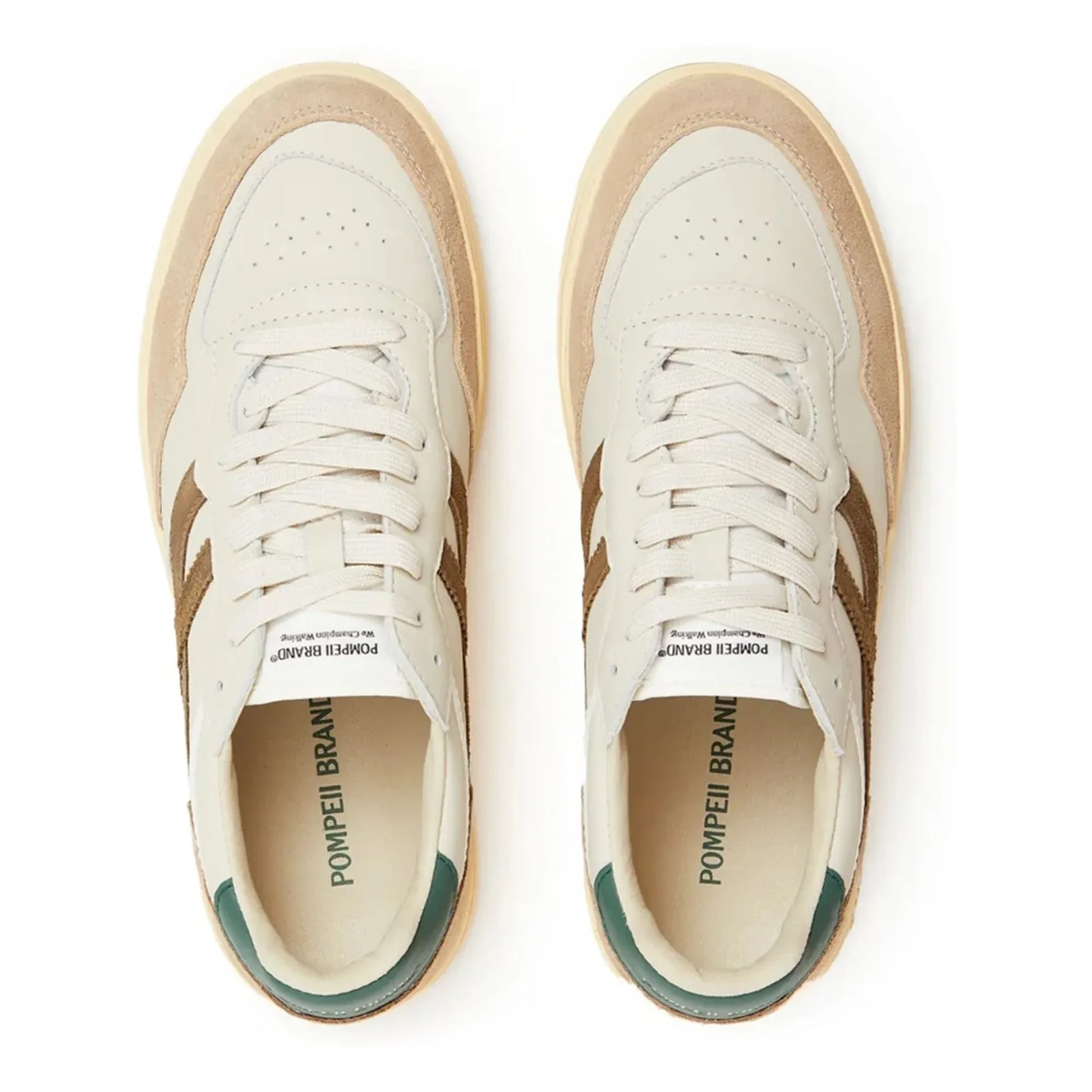 Pompeii - Elan Pippa Leather Sneakers | Ecru