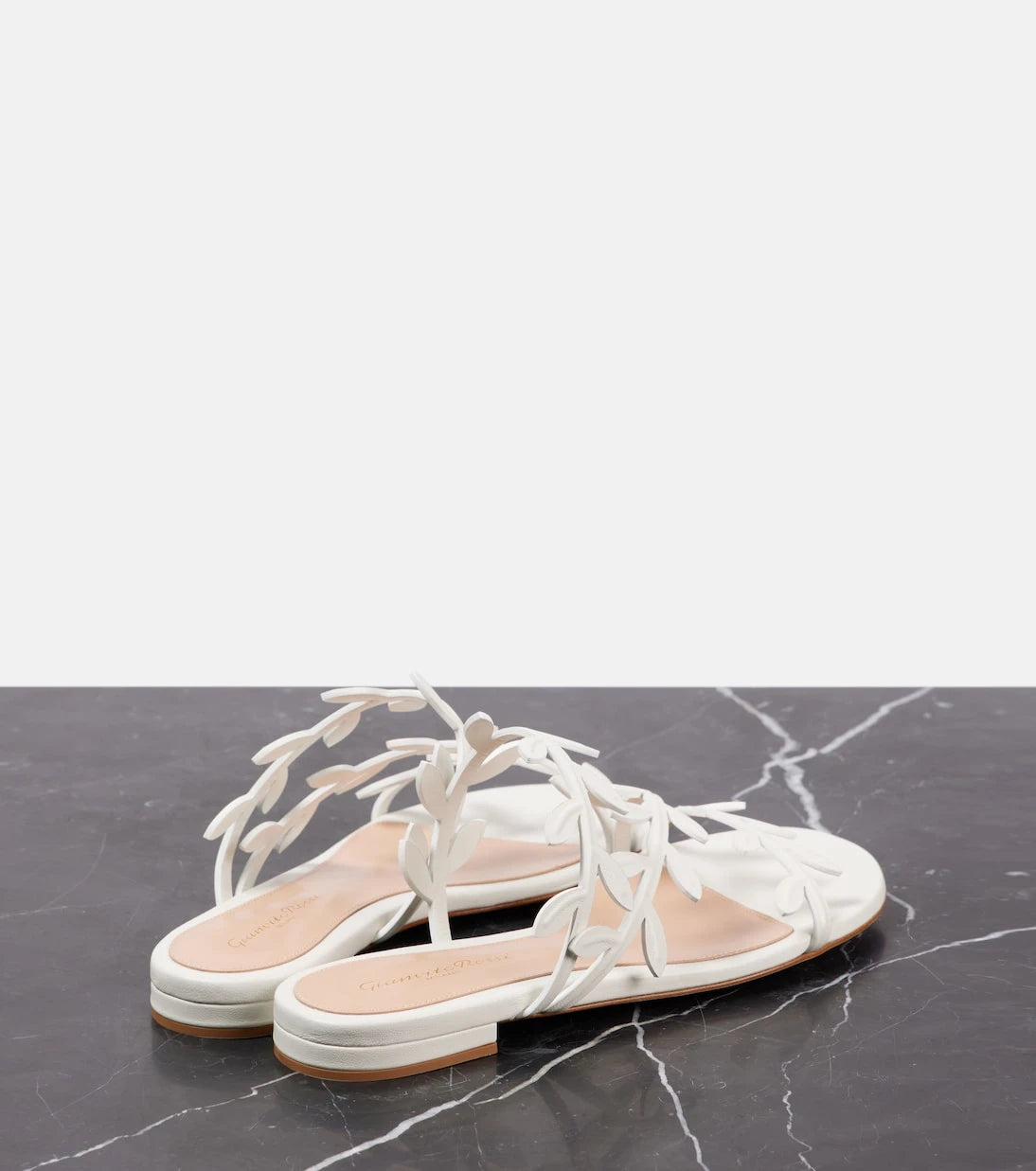 Gianvito Rossi - Flavia leather slides