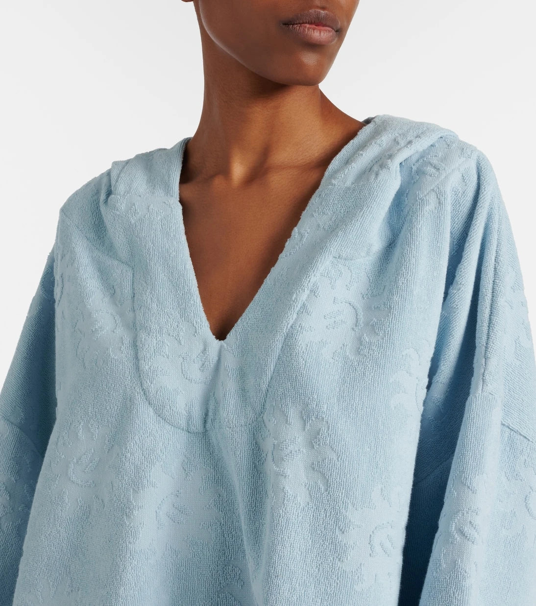 Hunza G - Hooded cotton terry poncho
