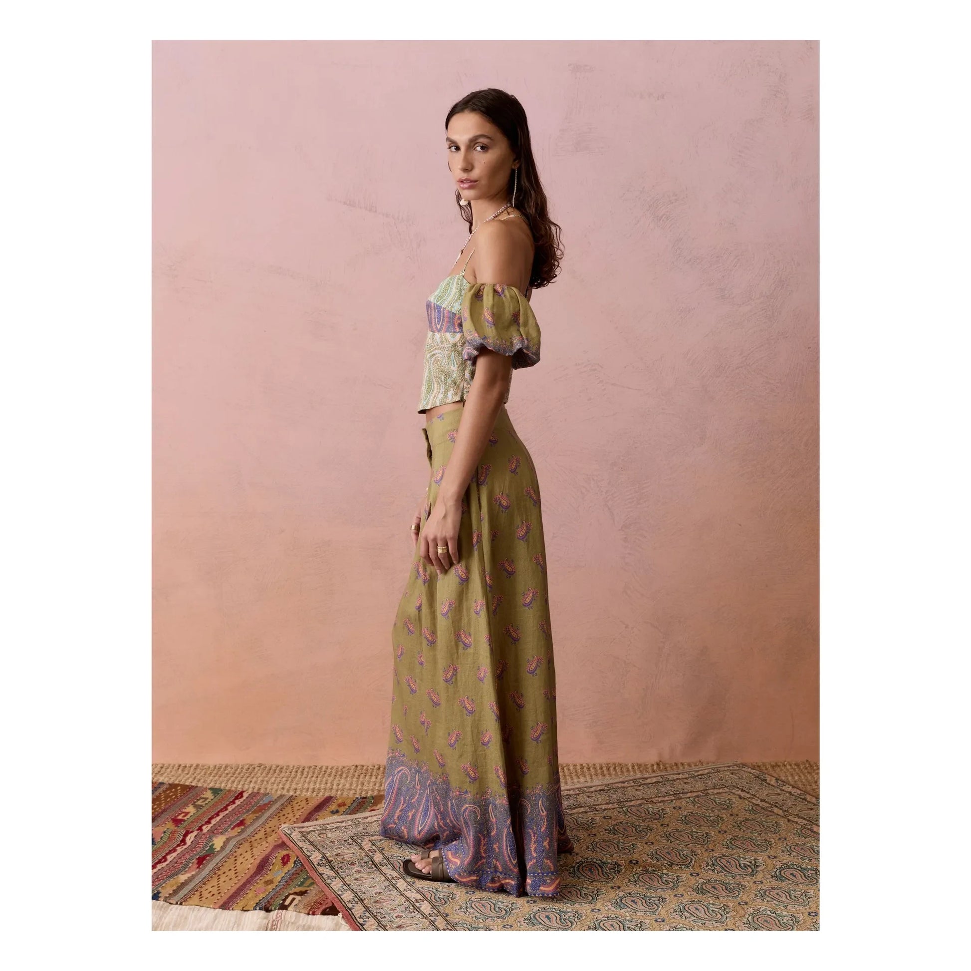 Boteh - Top Lucent Lin | Green