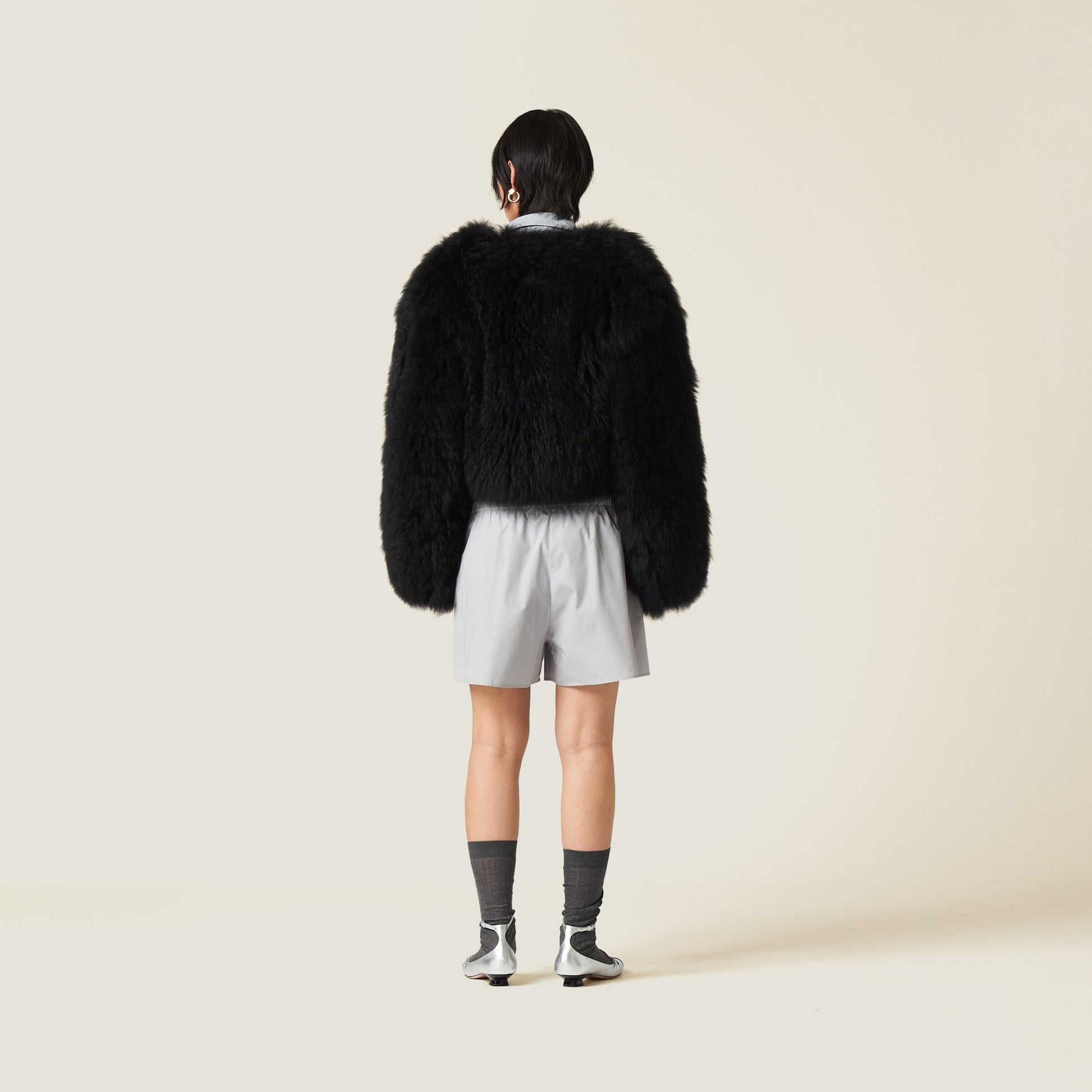 Black Goatskin Kidassia Jacket