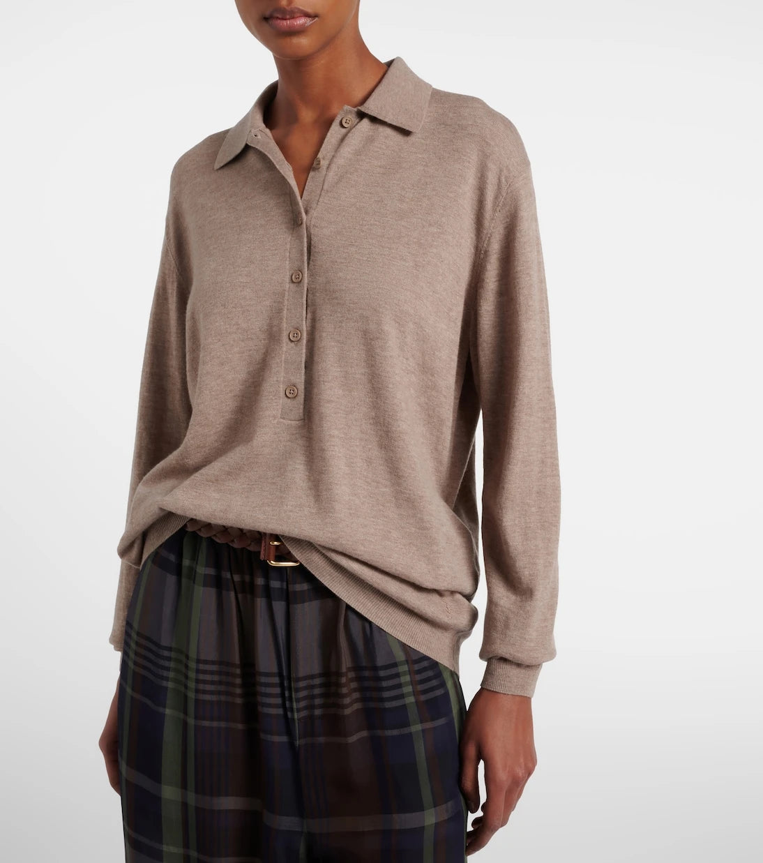 The Frankie Shop - Tala wool-blend polo sweater