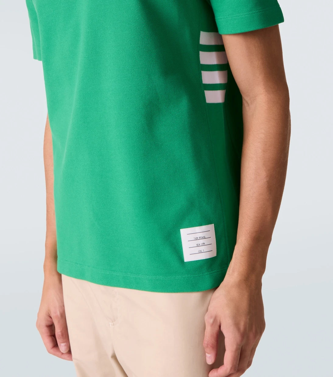 Thom Browne - 4-Bar cotton piqué T-shirt