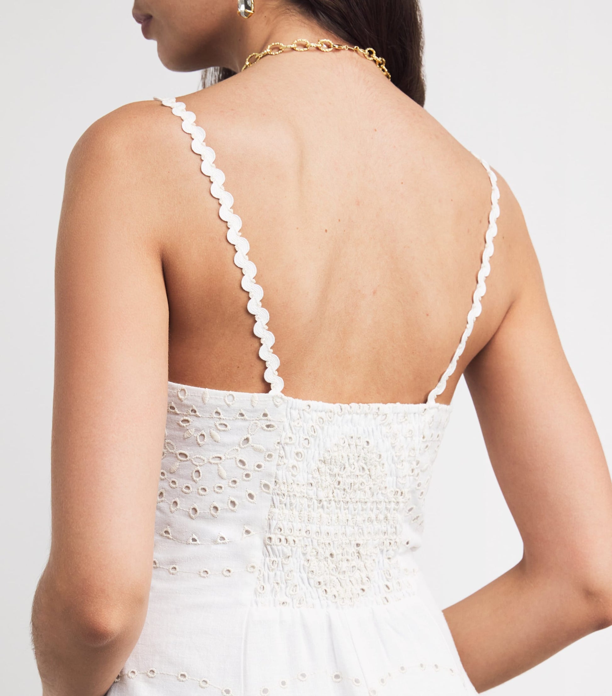 Broderie Anglaise Catta Maxi Dress IVORY NELï¿½M