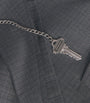 Wool-Blend Chain-Detail Blazer