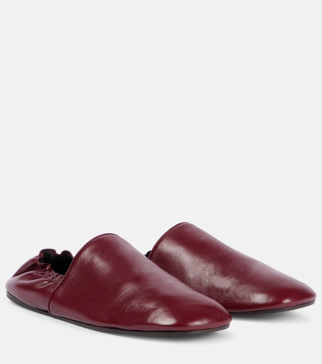 Khaite - Banks leather slip-on shoes